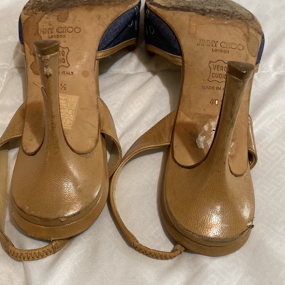 🔥 🔥 🔥 denim Jimmy Choo Heels - Picture 10 of 12